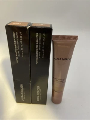 (2)Laura Mercier Tinted Moisturizer Bronzer - 15ml- 0.5 Oz- Sunbeam 03- NEW!! - Image 1 of 2
