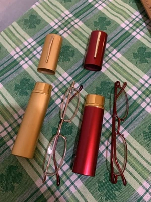 ❤️Vintage Reading 1.50 Eye GLASSES With Case 2 Pair Lot Of Two 1990’s - Image 1 of 4