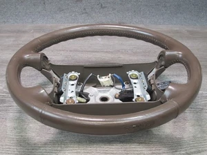 97-98 LEXUS JZZ31L SC400 SC300 LEATHER STEERING W CRUISE SWITCH BROWN OEM - Picture 1 of 23