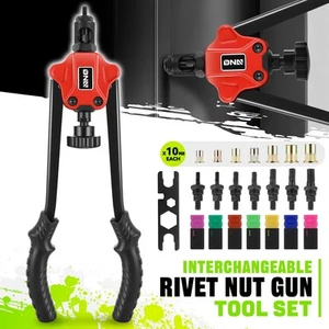Juego de herramientas métricas de ajuste de remache manual llave mandriles SAE 3 en 1 14" 70 piezas con estuche - Imagen 1 de 8