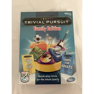 Hasbro Trivial Pursuit Family Edition Board Game Trivia Adults & Kids Quick Play - Picture 1 of 2