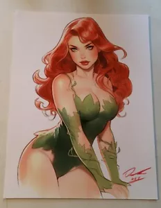 Poison Ivy PinUp Farbillustration Kunstdruck 8,5x11 von Keyeske Nr. N-02 - Bild 1 von 8