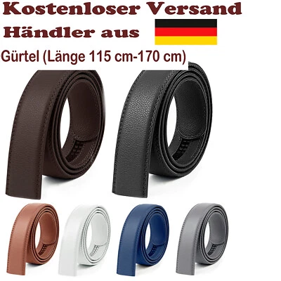 Cinturón de repuesto para hombre sin hebilla cinturón automático con trinquete sin agujeros 35 mm - Imagen 1 de 2