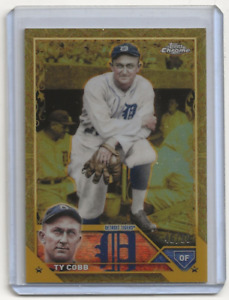 2023 Topps Chrome Gilded Collection Gold Etch Refractors #69 Ty Cobb /99