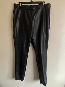 New Size Large Women’s Marc New York Polyurethane Black Pants - Picture 1 of 4