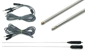 ADDLER LAPAROSCOPIC BIPOLAR MONOPOLAR BALL ELECTRODE WITH CABLE INSTRUMENTS 4PCS - Picture 1 of 14