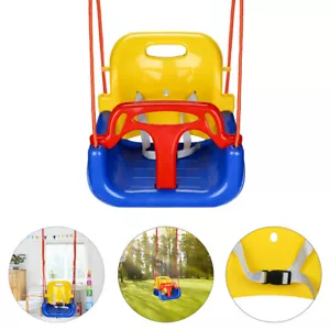 Kinderschaukel Kunststoff 3 in 1 Babyschaukel Spielplatz Schaukel Kleinkinder - Bild 1 von 13