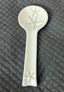 Sur La Table Large Cream Ceramic Spoon Rest Starfish 13" - Picture 1 of 10