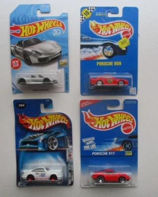 Hot Wheels Porsche 959 #80 911 Carrera Final Run 918 spyder Factory Fresh Lot 4 - Image 1 of 4