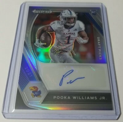 2021 Panini Prizm Draft Picks POOKA WILLIAMS Jr Auto RC Prizm DPA-POO - Image 1 of 4