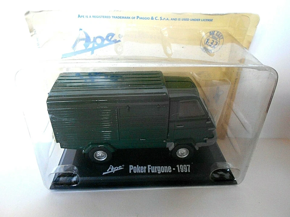 DIE CAST 1/32 APE POKER FURGONE - 1997 Hachette Italeri - Immagine 1 di 1