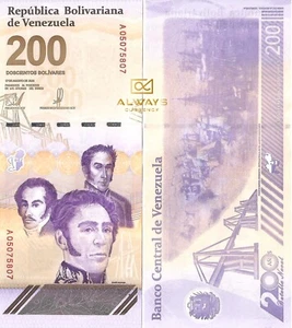 Venezuela 200 Bolivar (Digitales) Banknote, 2024, UNC - Bild 1 von 3