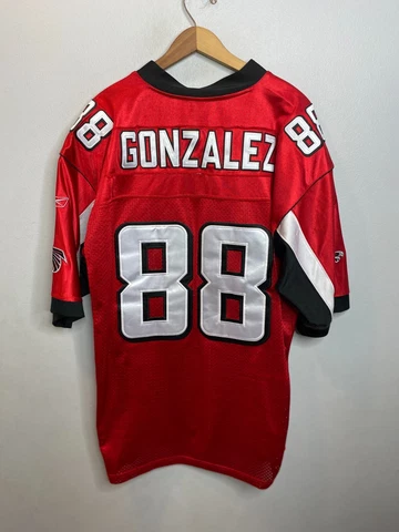 Vintage NFL Tony Gonzalez Atlanta Falcons Jersey Reebok Men's Size 54 Red Cover