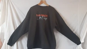 Ladies Black Polycotton Sweatshirt With Logo. Size 2XL (Size 18). Uneek UC203. - Picture 1 of 4