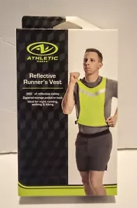 ATHLETIC REFLECTIVE RUNNER'S VEST (BRAND NEW IN BOX!!) - RUNNING/WALKING/BIKING! - Picture 1 of 2