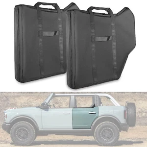 For Ford Bronco 4-Door Model 2021-2023 Pair of Rear Door Storage Bags Black - Bild 1 von 7