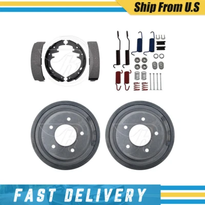 Tambores de freno traseros zapatas de freno y herrajes kit de resorte para Ford F-150 1997 Foto 1 de 4