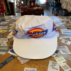 1980s Dickies Painter's Cap Vintage 80s Denim Clothing Brand Stretch Fit Hat - Picture 1 of 6