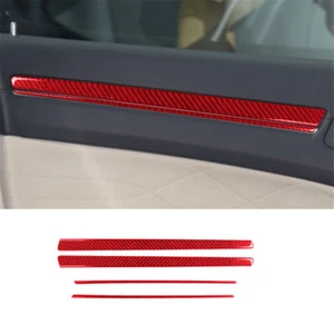 4X Front Door Trim Strip Panel Carbon Fiber Interior For Chrysler 300 2015-2017 - Picture 1 of 12