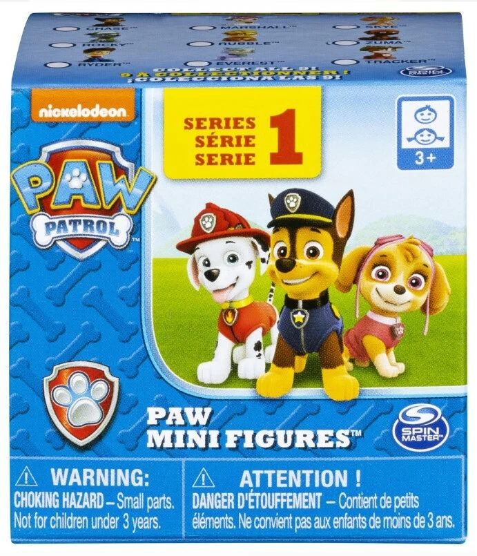 批量 4 件 Paw Patrol 系列 1 Paw 公仔 Spin Master Blind Box Chase Ryder — 第 1/1 张图片