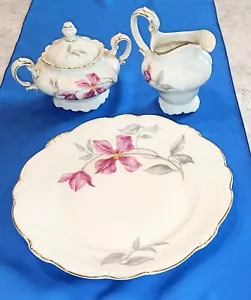 Rosenthal Moss Rose Pompadour Creamer & Sugar Bowl Selb-Germany, U.S. Zone - Picture 1 of 4