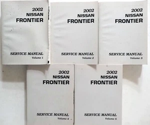 Nissan Frontier 2002 manual de servicio de fábrica original taller reparación juego de 5 volúmenes - Imagen 1 de 4
