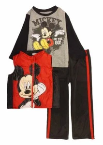 Disney Infant Toddler Boys Mickey Mouse 3pc Set Size 12M 18M 24M 2T 3T 4T 5T - Picture 1 of 1