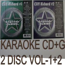 LEGENDS SeRIES KARAOKE 2 CD+G CLIFF RICHARD VOL-1+2 NEW IN VINYL with PRINT 