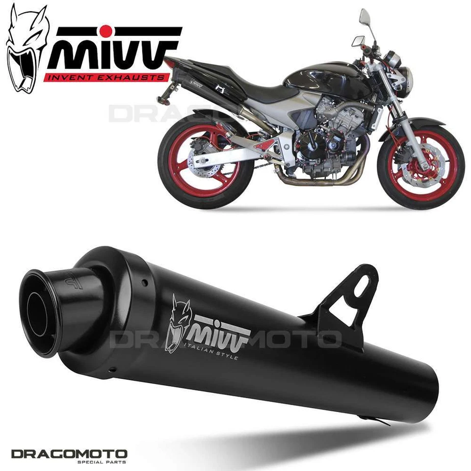 Scarico HONDA HORNET 600 2005 2006 MIVV X-cone Nero - Immagine 1 di 4