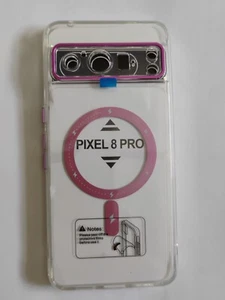 Pixel 8 Pro Hülle Neu Pink/Transparent - Bild 1 von 5