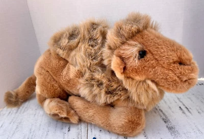 Camel Plush Two Hump Bactrian Lifelike Laying Down 15" New with Tags Omega Cute! - Image 1 of 3