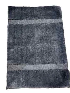 Mohawk End Border Double Stripe Bath Rug 24”x 36” Blue - Picture 1 of 2