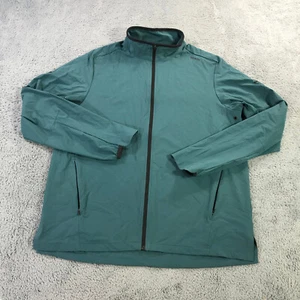 BRADY BRAND Jacket Mens Large Full Zip Golf Windbreaker Tom Brady Teal - Picture 1 of 13