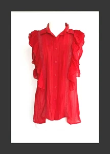 women: PREEN LINE Pin Tuck Lace & Crochet Top - Size XS/S/M - Picture 1 of 8