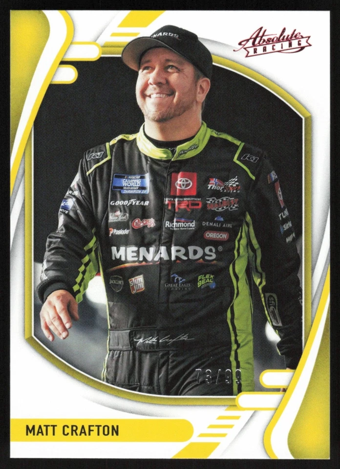 Matt Crafton 2022 Panini Chronicles Racing Absolute Racing # 13 Red 73/99 - Image 1 of 1