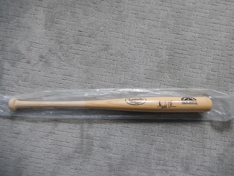 Portland Rockies Lot Autographed bat, sunglasses, magnets, & black bat Cover