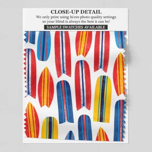 252 Collaged Surfboards Roller Blind - various sizes, blackout FREE UK delivery - Picture 1 of 4