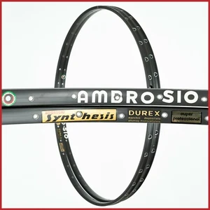 NOS PAIR AMBROSIO SYNTHESIS TUBULAR RIMS 28" 700c 36H HOLES OLD VINTAGE 70s ROAD - Picture 1 of 7