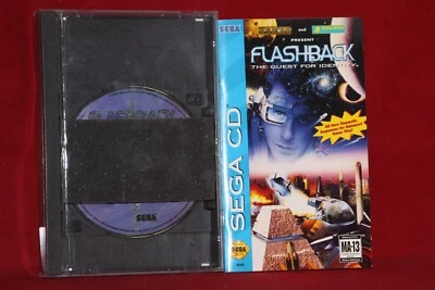 Flashback: The Quest For Identity (Sega CD, 1994) Authentic Game, CIB Complete - Image 1 of 4