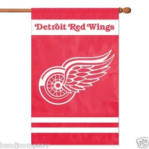 BANDERA BORDADA DE DOS LADOS DE DOS LADOS de Detroit Red Wings envío ahora - Imagen 1 de 1