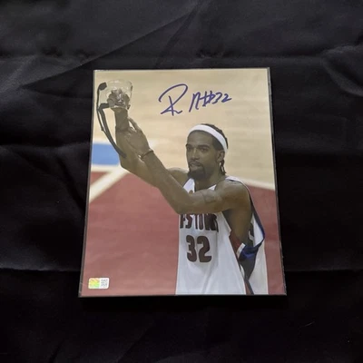Foto firmada autografiada por Richard Hamilton de los Detroit Pistons NBA 8x10 Steiner certificado de autenticidad Foto 1 de 2