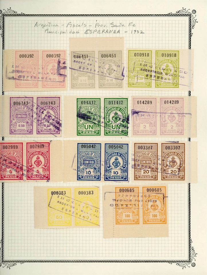 ARGENTINA Specialized REVENUE Selections on Album Page Lot #275 - SEE SCAN - $$ - image 1 of 1