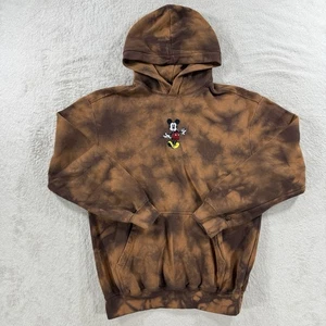 Sudadera con Capucha Mickey Mouse Para Hombre Talla Pequeña Marrón Disney Tie Dye H&M RELAJADA - Imagen 1 de 11