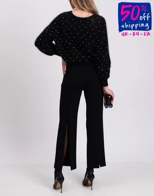 PVP €529 NEIL BARRETT IT44 US8 UK12 L Piernas Divididas Hecho en Italia Foto 1 de 4