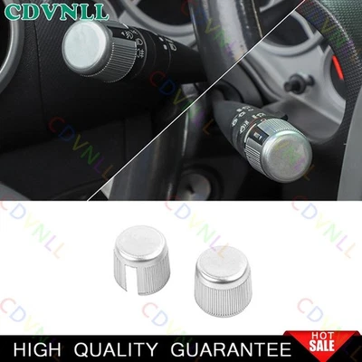 For Jeep Wrangler JK 2007-2010 Matte Silver Headlamp Wiper Switch Cover Trim 2* — 第 1/4 张图片