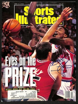 Revista Sports Illustrated firmada/automática Isiah Thomas HOF 6/11/1990 JSA 199390 Foto 1 de 2
