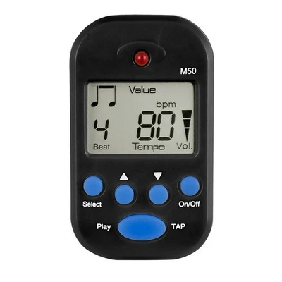 Mini Digital Metronome with Clip and Multiple Rhythm Patterns for Practice - Image 1 of 3