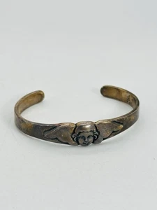 Authentic Retired James Avery Sterling Silver Guardian Angel Cuff Bracelet 13.2g - Picture 1 of 5
