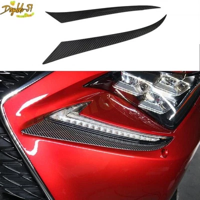 Luces de conducción delanteras ceja de fibra de carbono para LEXUS RC 300 350 RC F 2015-2018 Foto 1 de 4