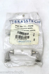 Brasstech Cabinet Pull with Porcelain Center 11-71/15 Polished Nickel Color NEW - Picture 1 of 2